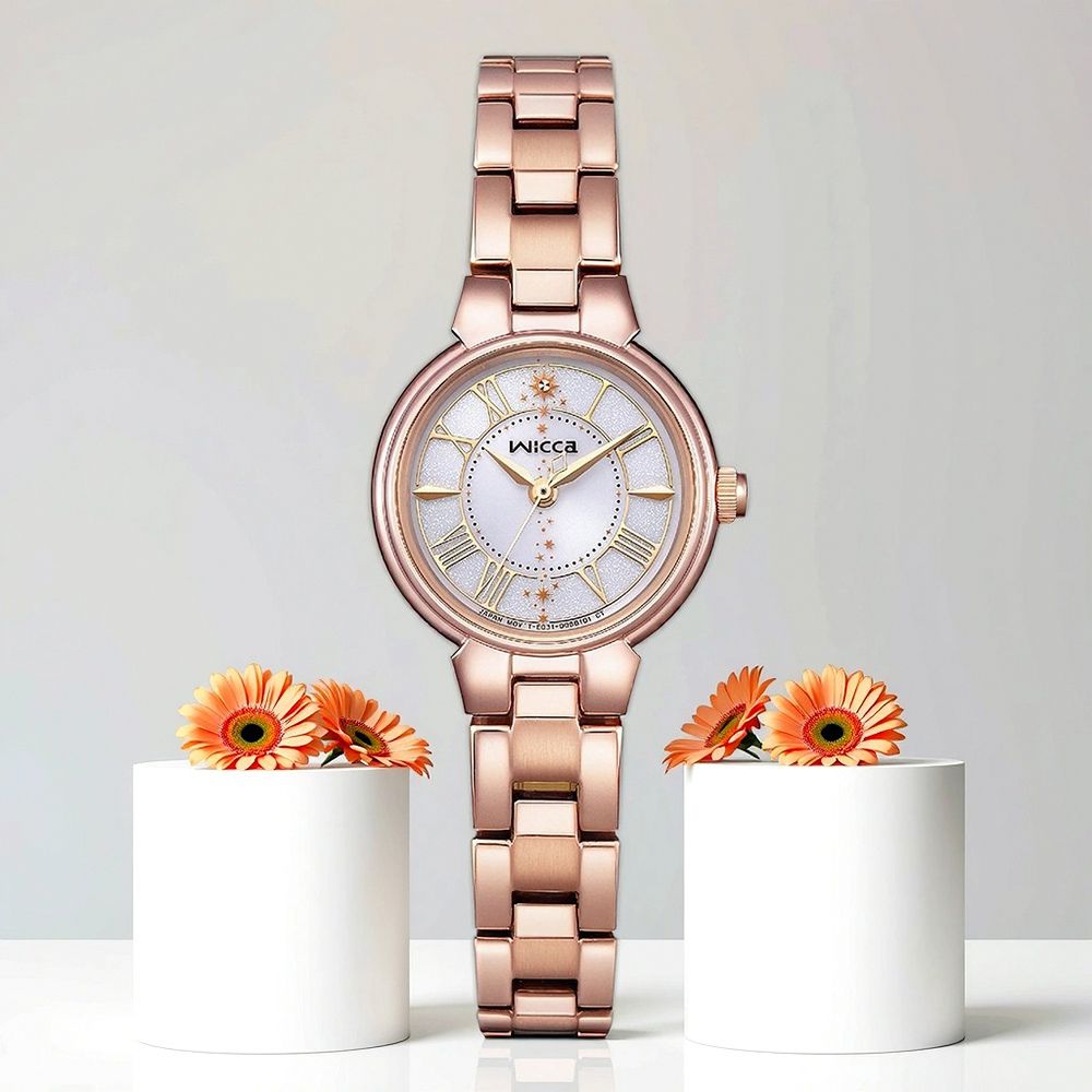 CITIZEN 星辰 Wicca 魔法閃耀 台灣限定 太陽能女錶-23.5mm 手錶 KP2-167-15
