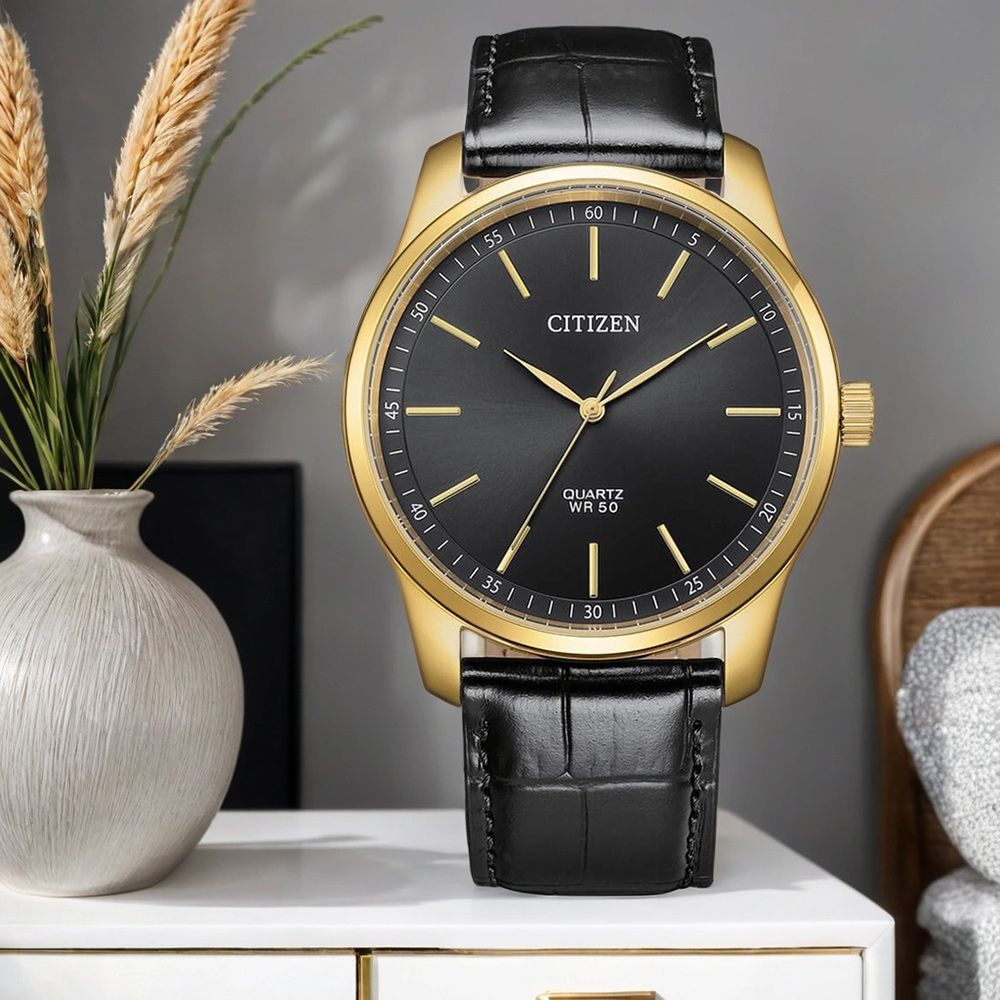 CITIZEN 星辰 大三針紳士手錶 男錶-42mm 手錶 BH5002-02E