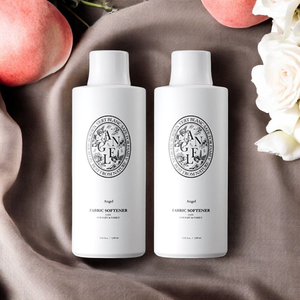 韓國VERTBLANC 寶寶天然衣物柔軟精｜白色天使 (1000ml)2入