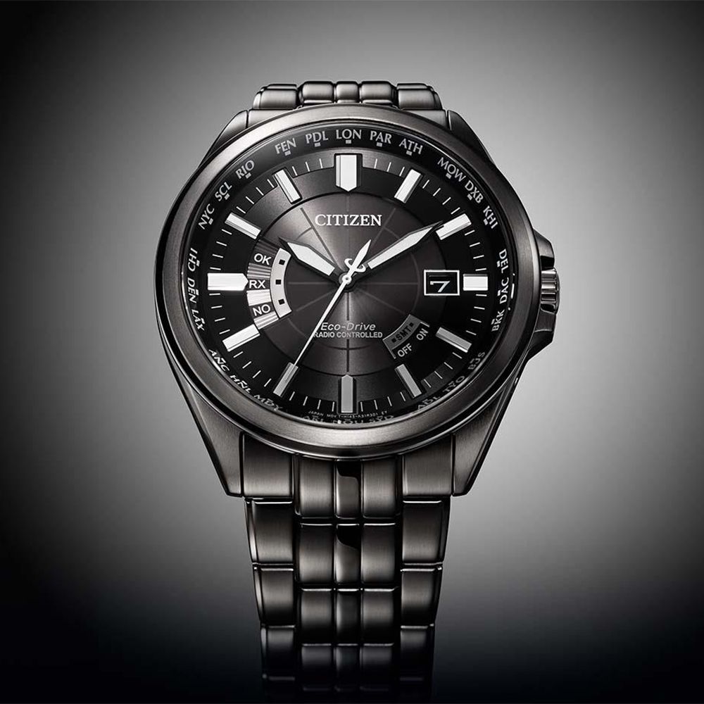 CITIZEN 星辰 限量 光動能電波萬年曆手錶 男錶 CB0294-54E