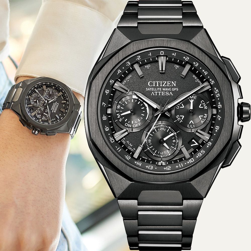 CITIZEN 星辰 韋禮安廣告款 限量 鈦 八角 GPS衛星對時計時男錶 手錶 CC4105-69E