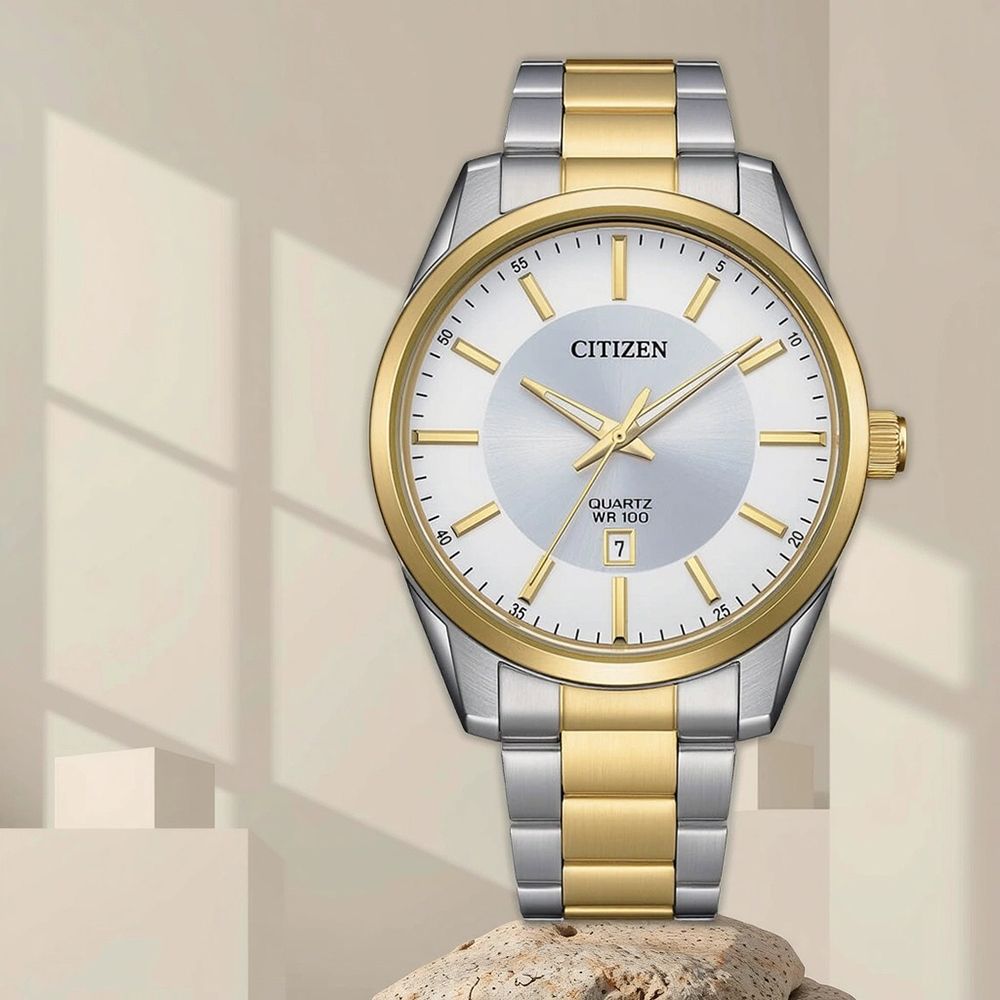 CITIZEN 星辰 紳士日期手錶 男錶-42mm 手錶 BI1036-57A