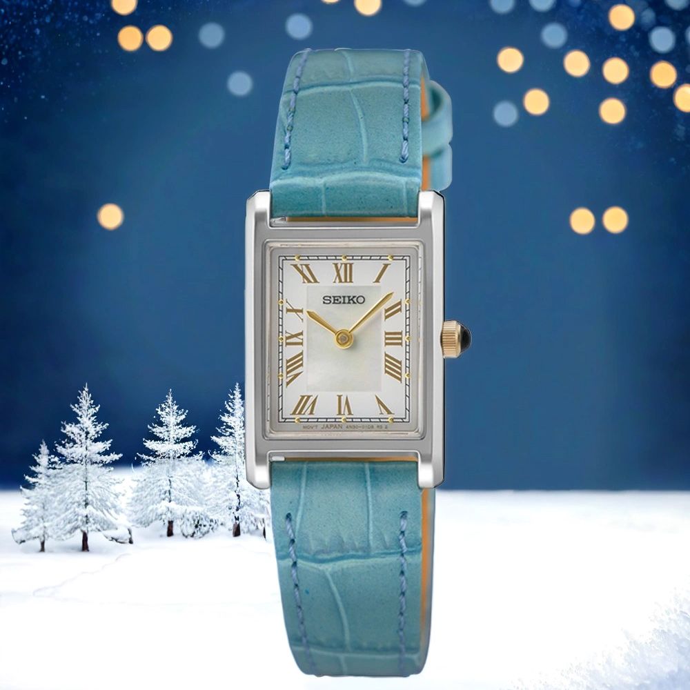 SEIKO 精工 CS 優雅羅馬方形女錶 (SWR101P1/4N30-00H0B)