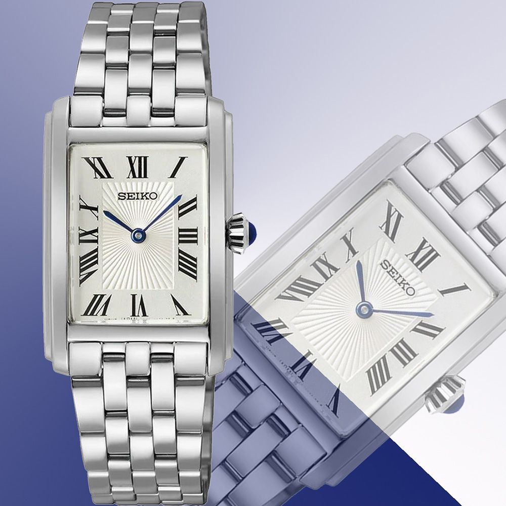SEIKO 精工 CS系列優雅羅馬長方形女錶 (SWR083P1/4N30-00M0S)