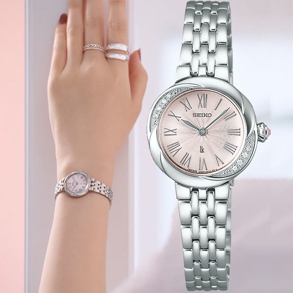 SEIKO 精工 LUKIA 鑽石羅馬女錶-23mm (SSWA001J/4N30-00V0P)
