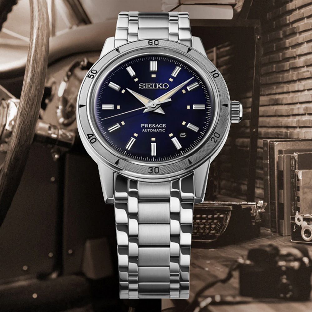 SEIKO 精工 Presage Style60's 復古風機械錶-39.5mm (SRPL07J1/4R35-06H0B)