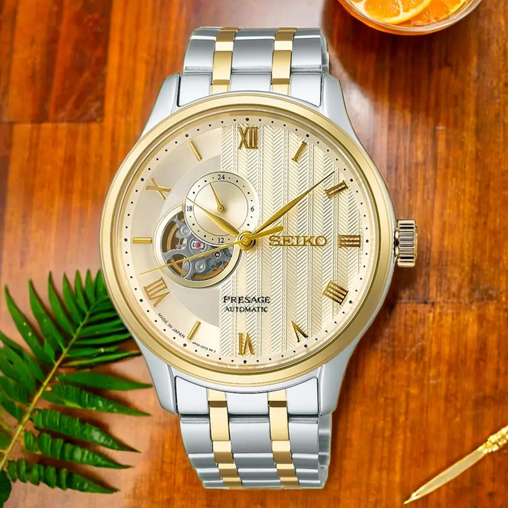 SEIKO 精工 Presage 日式庭園機械錶-41.8mm (SSA464J1/4R39-00W0K)