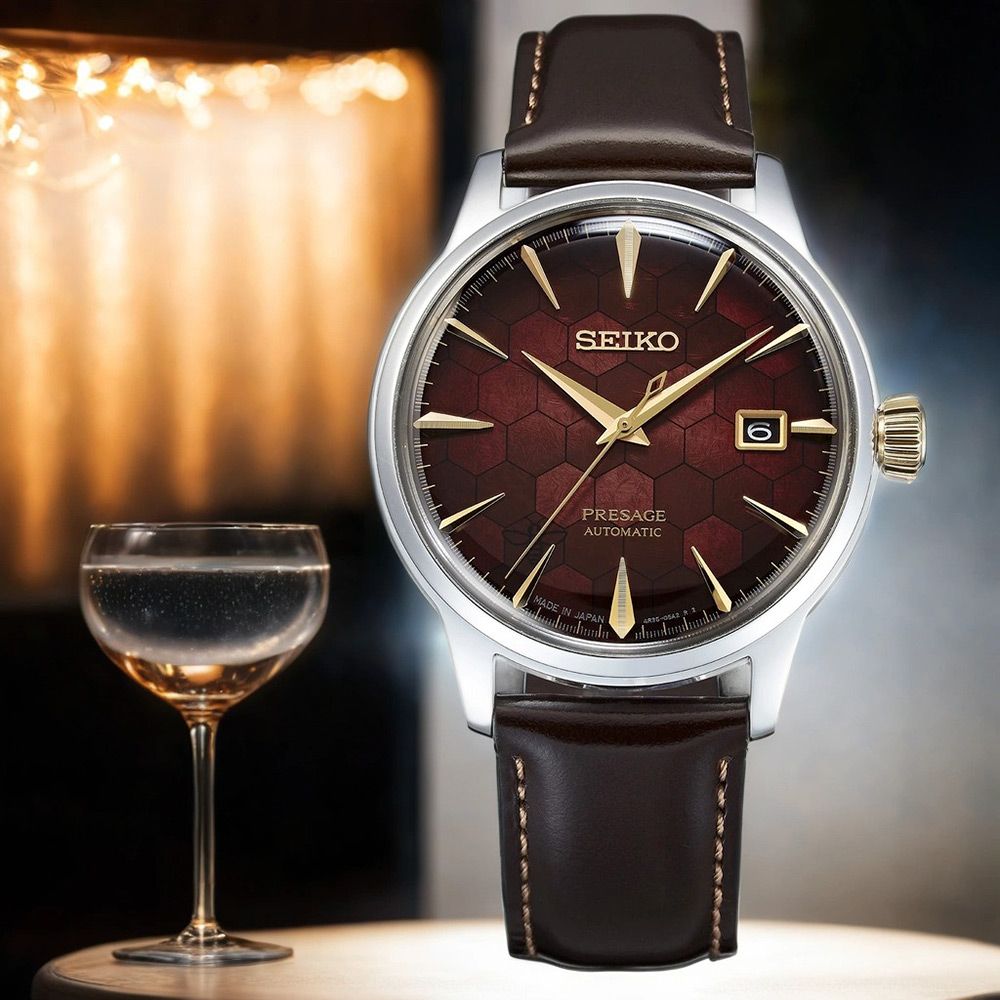 SEIKO 精工 Presage 台灣70週年紀念款 調酒師機械錶-40.5mm (SRPL21J1/4R35-01T0R)