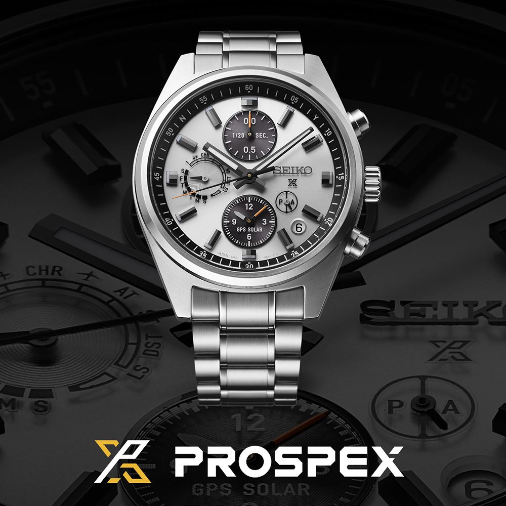 SEIKO 精工 Prospex GPS太陽能雙時區計時手錶 (SSH165J1/5X83-0AH0S)