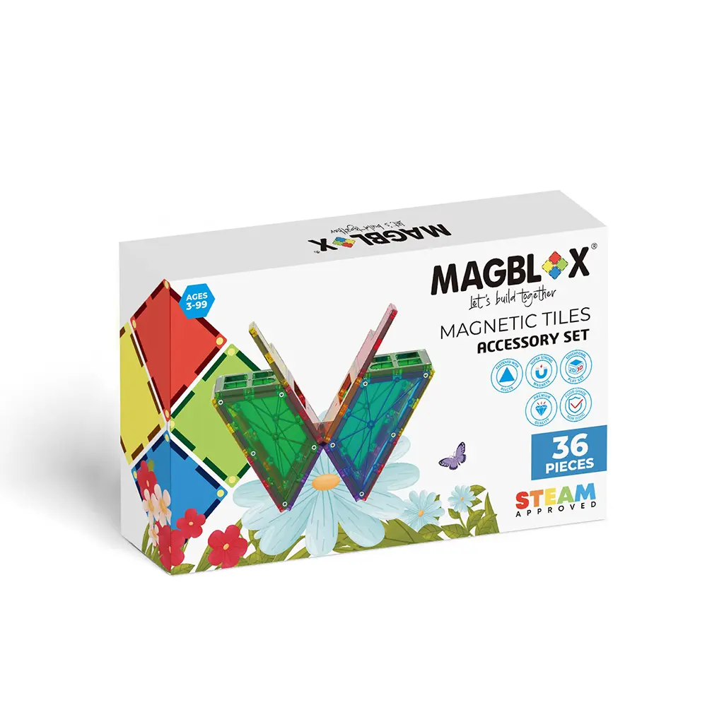 澳洲 Magblox® 美學磁力片/ 36pcs Set/ 造型進階組/ 共兩款封面隨機出貨