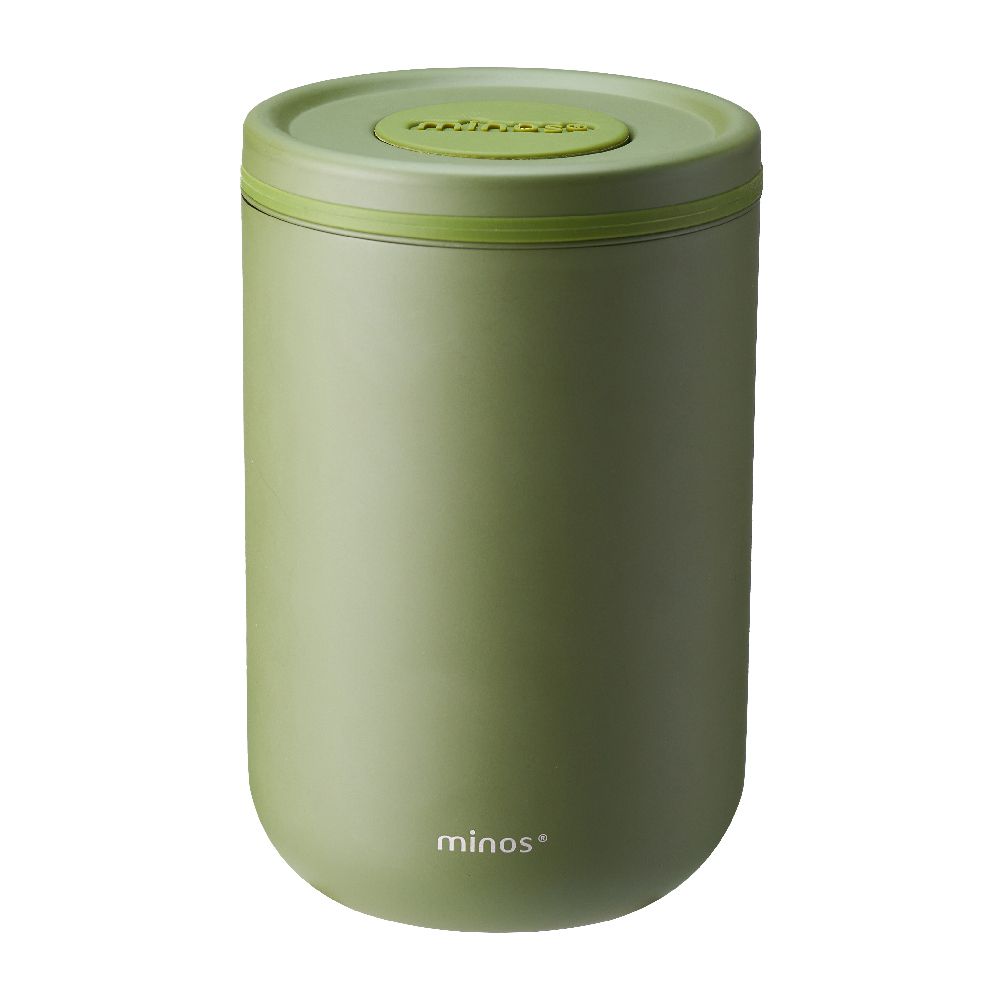 minos 單向透氣閥儲豆罐180g/ 綠色