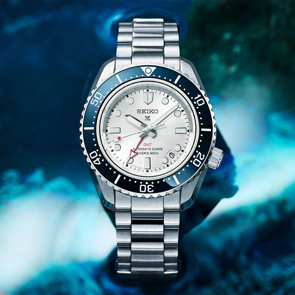 【下單贈大谷翔平書籍】SEIKO 精工 Prospex SPB519J 大谷翔平道奇藍白配色 三日鍊 GMT潛水陶瓷機械錶-42mm (6R54-00P0S)
