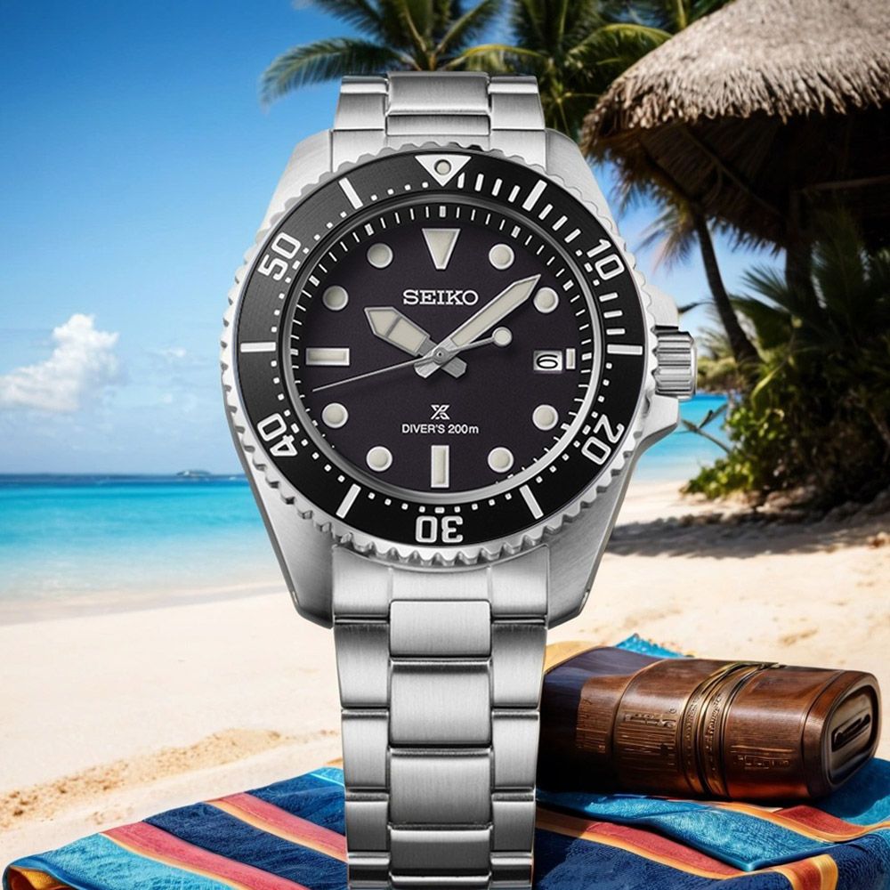 SEIKO 精工 PROSPEX 太陽能200米潛水手錶-41mm (SNE597P1/V157-00A0D)