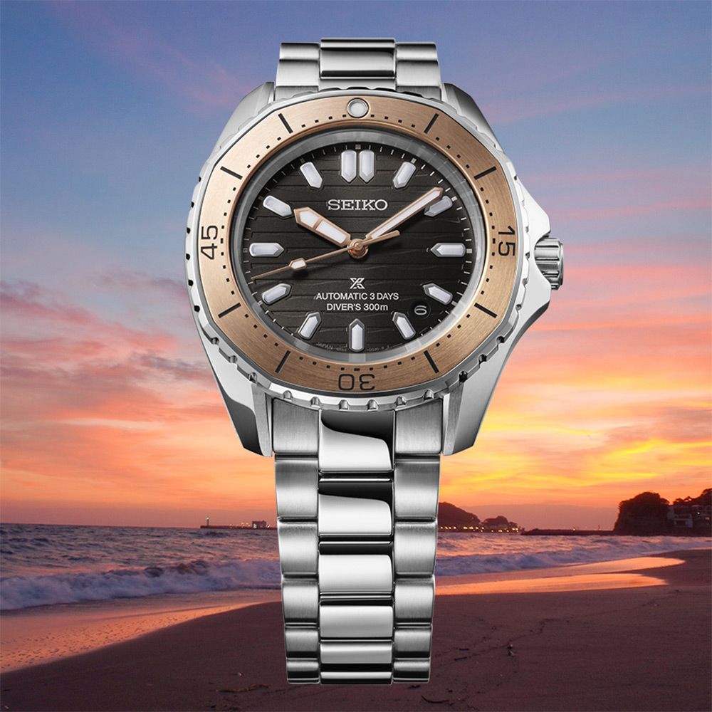 SEIKO 精工 Prospex 配戴款 多邊形300米潛水錶 機械錶 (SPB485J1/6R55-00J0N)