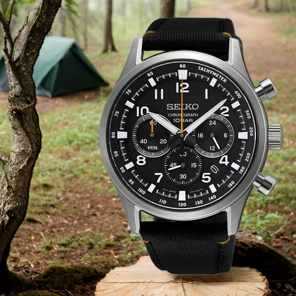 SEIKO 精工 運動三眼計時手錶 (SSB449P1/8T63-02M0C)