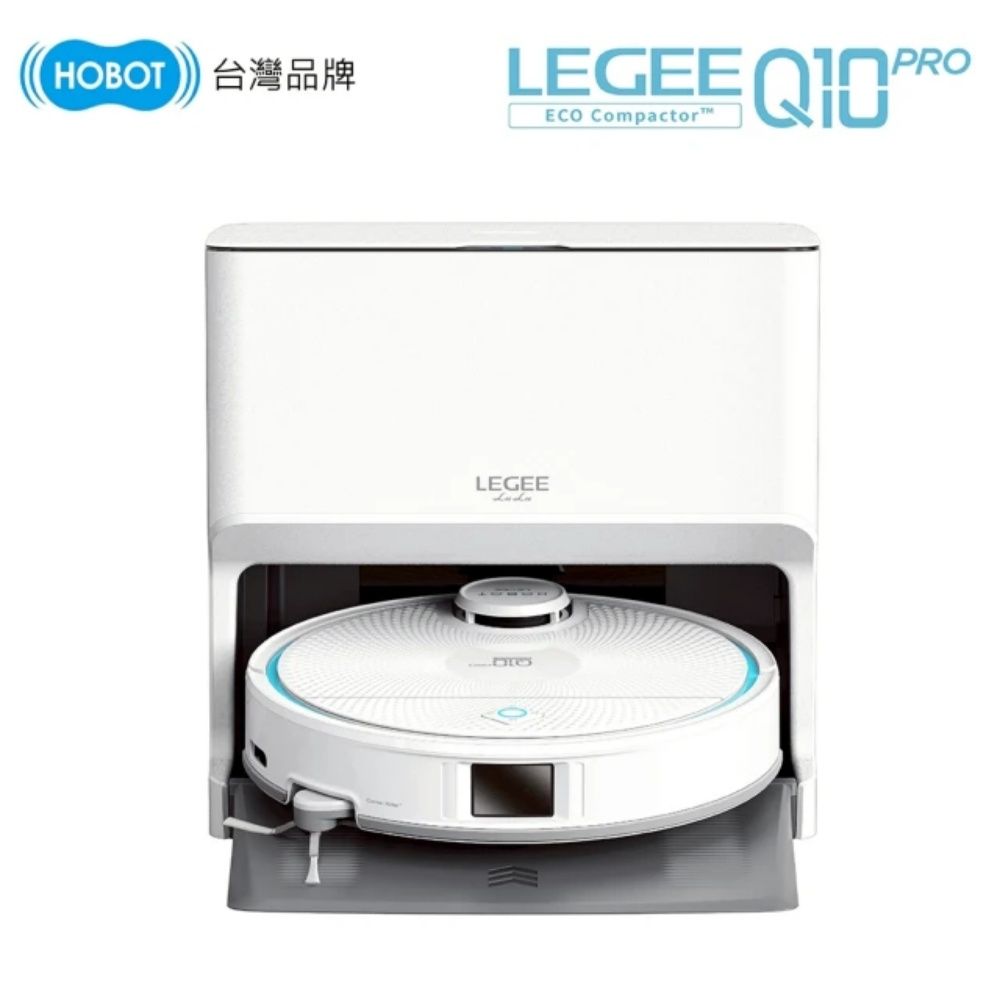【HOBOT 玻妞】雷姬環保壓縮掃拖地機器人旗艦版 LEGEE-Q10 PRO(熱風直烘/自動充電補水/語音聲控)