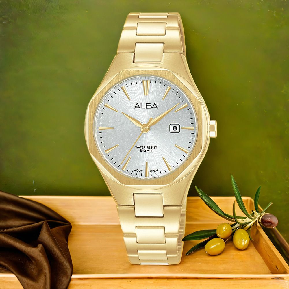 ALBA 雅柏 PRESTIGE 八角時尚女錶-30mm (AH7DN2X1/VJ22-X431G)