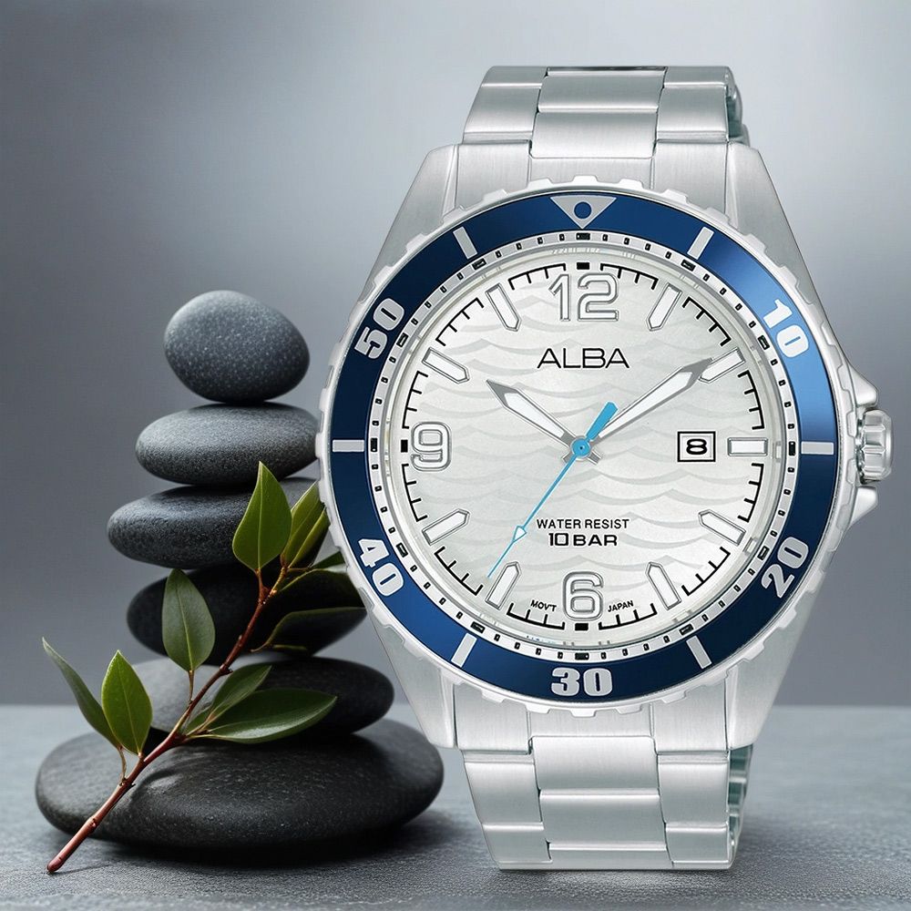 ALBA 雅柏 Active 運動風潮流手錶-42mm (AG8N53X1/VJ32-X339S)
