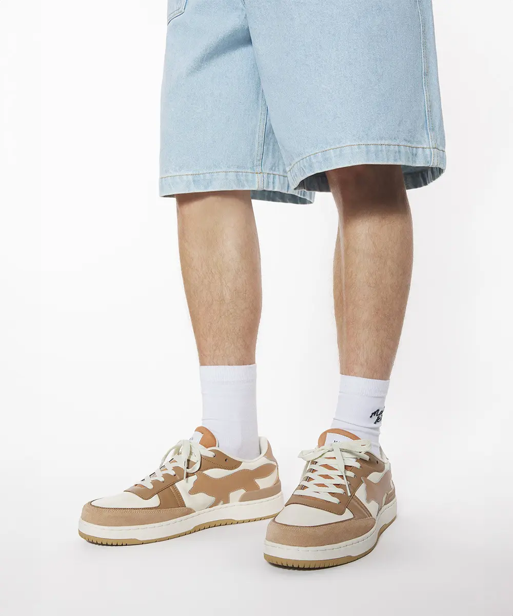 MAISON KITSUNÉ 拿鐵棕疾行狐狸運動鞋_男/ 44