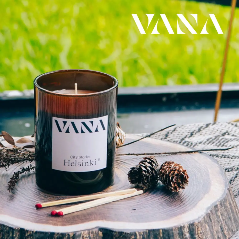 VANA瑞典純天然香氛蠟燭/ HEL赫爾辛基/ 綠意木質調
