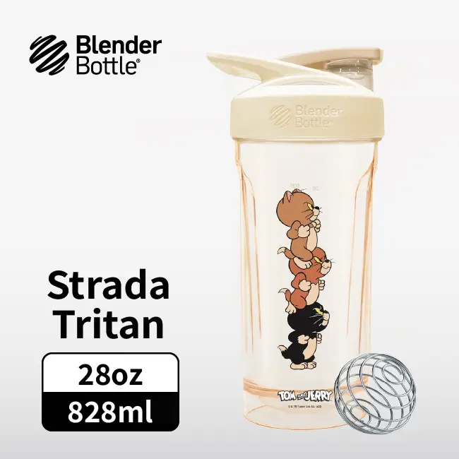 秋季新款🚩Blender Bottle Strada Tritan按壓式環保水壺/ 調皮小貓/ Tom and Jerry湯姆貓與傑利鼠/ 28oz/ 828ml