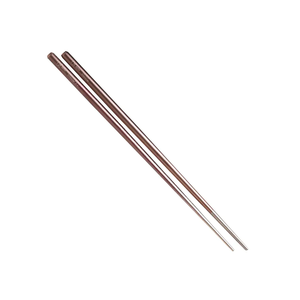 keith鎧斯鈦彩鈦圓形鈦筷/ 23.5cm/ Ti5664 (咖啡)