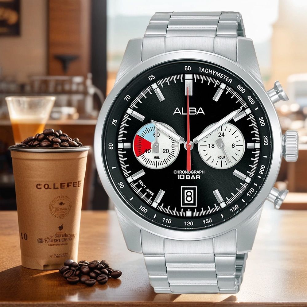 ALBA 雅柏 Tokyo Design 個性計時手錶-44mm (A4B001X1/VK64-X001D)
