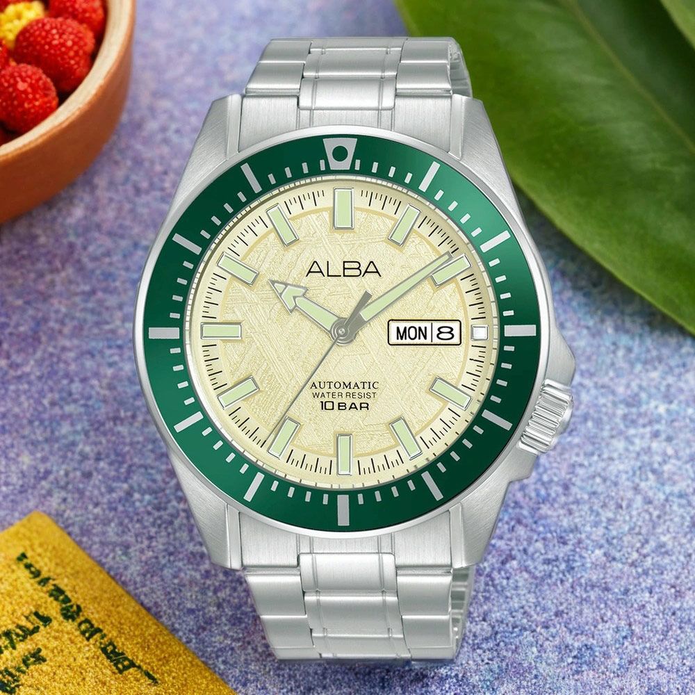 ALBA 雅柏 Tokyo Design 岩石紋理機械錶-43mm (AL4719X1/Y676-X094G)