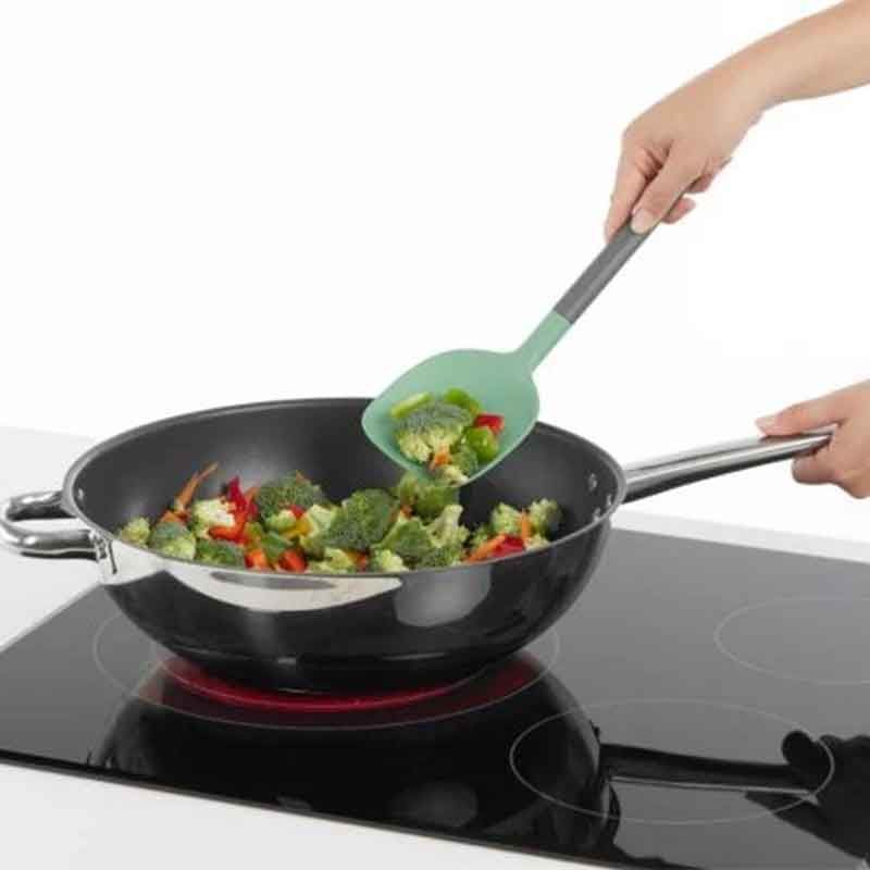 LEKUE｜不沾鍋矽膠鍋鏟 草綠31cm 耐熱廚具用品