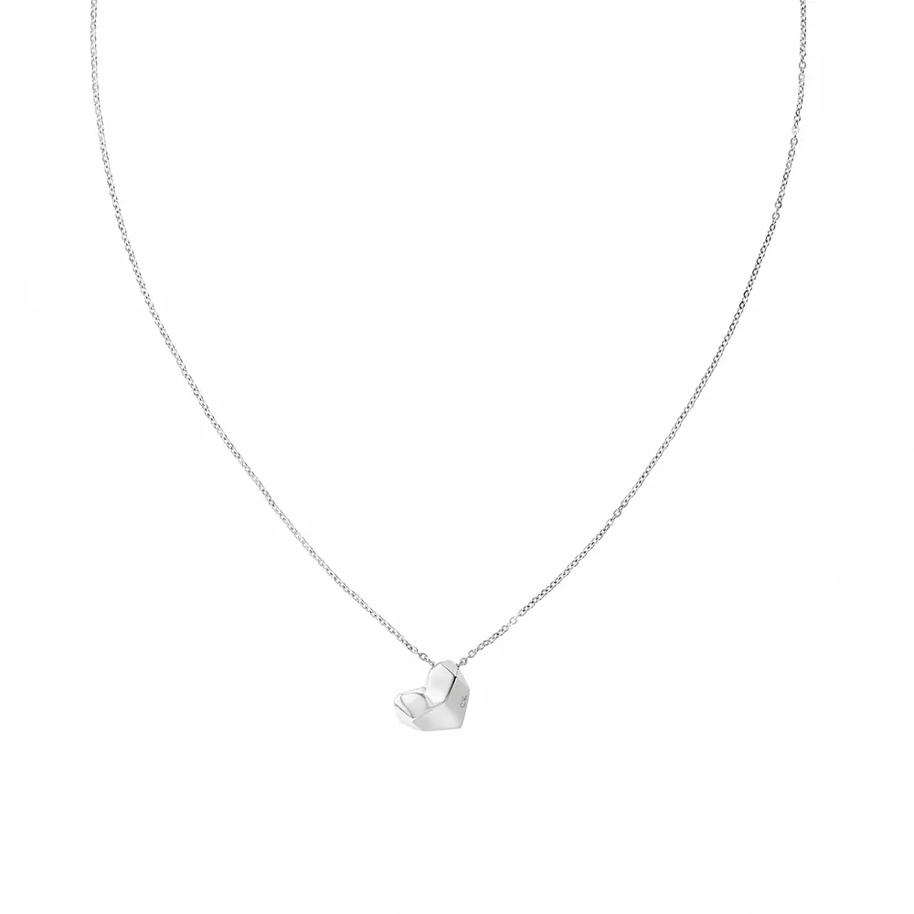 Calvin Klein 凱文克萊 CK Faceted Heart 心型多切面項鍊/ 35000035