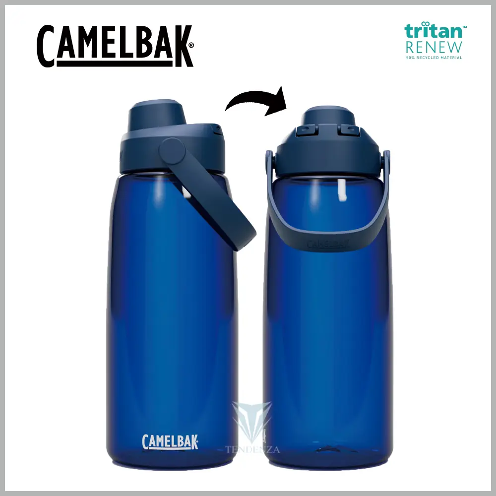 【CamelBak】CB2925401001 1000ml Chug 戶外運動水瓶RENEW 牛津藍