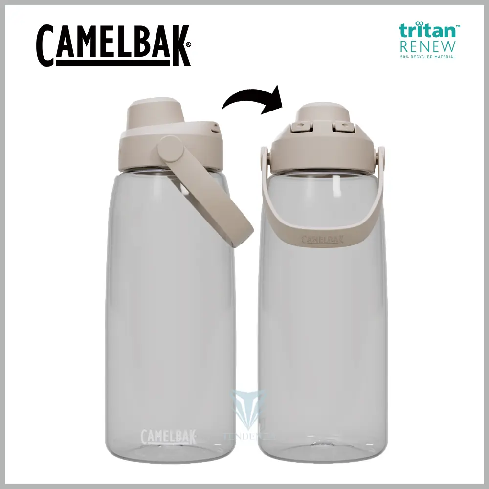 【CamelBak】CB2925101001 1000ml Chug 戶外運動水瓶RENEW 晶透白