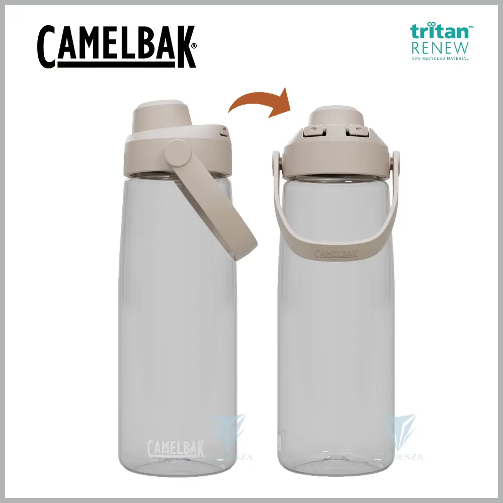 【CamelBak】CB2926101075 750ml Chug 戶外運動水瓶RENEW 晶透白