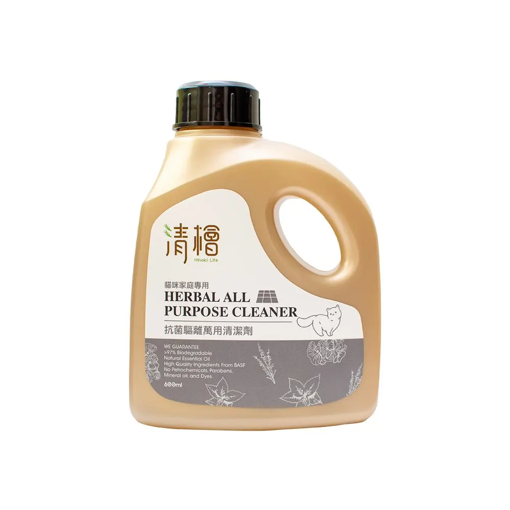清檜抗菌驅離萬用清潔劑/ 貓咪家庭專用/ 600ml