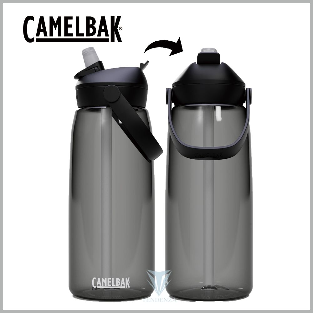 【CamelBak】CB2852001001 1000ml Flip Straw多水吸管水瓶RENEW 炭黑