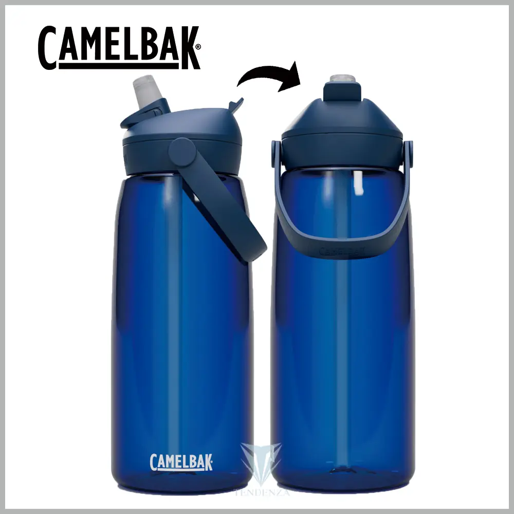 【CamelBak】CB2852405001 1000ml Flip Straw多水吸管水瓶RENEW 牛津藍