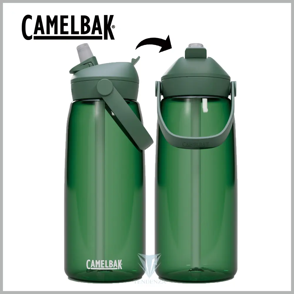 【CamelBak】CB2852302001 1000ml Flip Straw多水吸管水瓶RENEW 森林綠