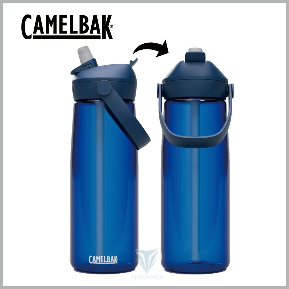【CamelBak】CB2853404075 750ml Flip Straw多水吸管水瓶RENEW 牛津藍
