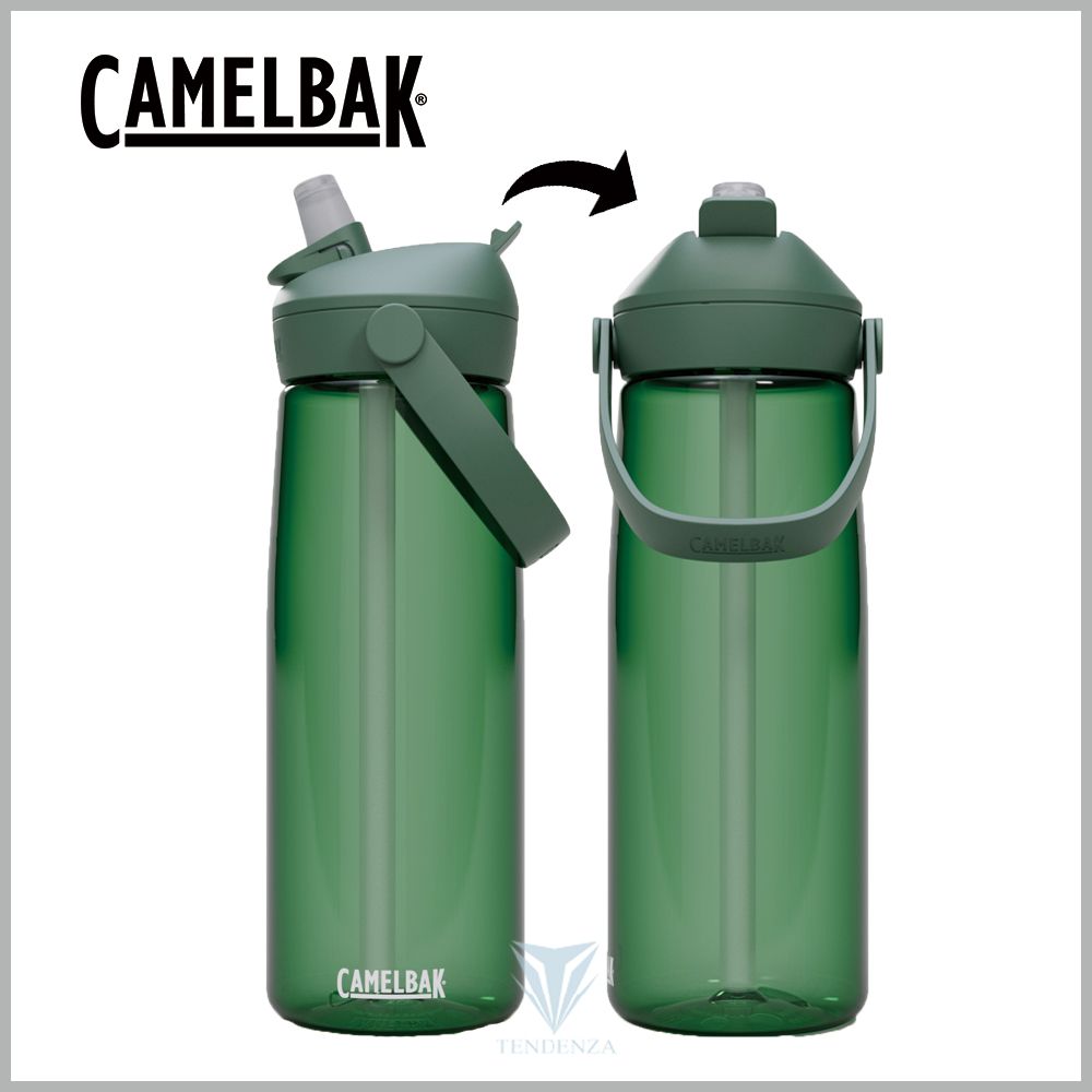 【CamelBak】CB2853302075 750ml Flip Straw多水吸管水瓶RENEW 森林綠