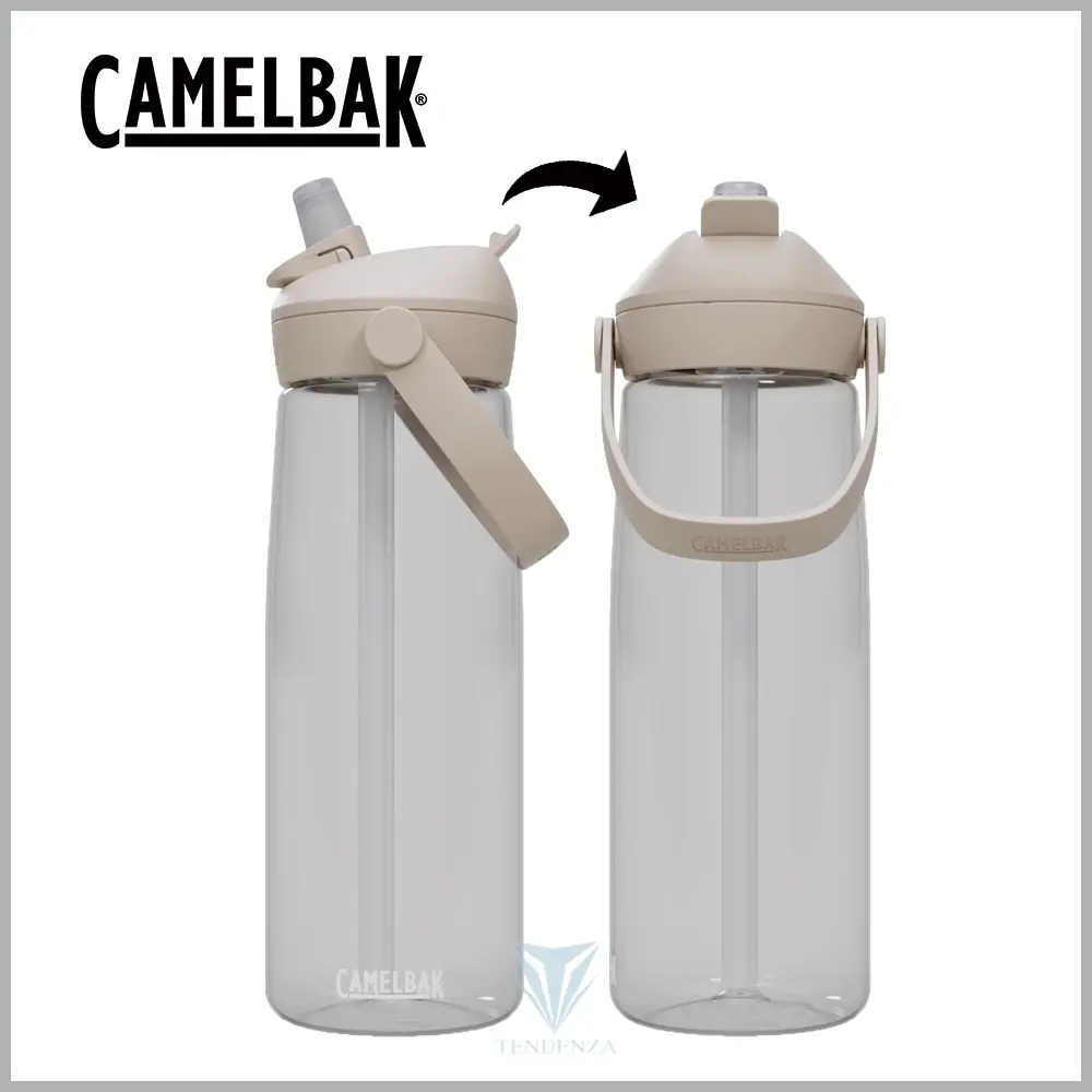 【CamelBak】CB2853102075 750ml Flip Straw多水吸管水瓶RENEW 晶透白