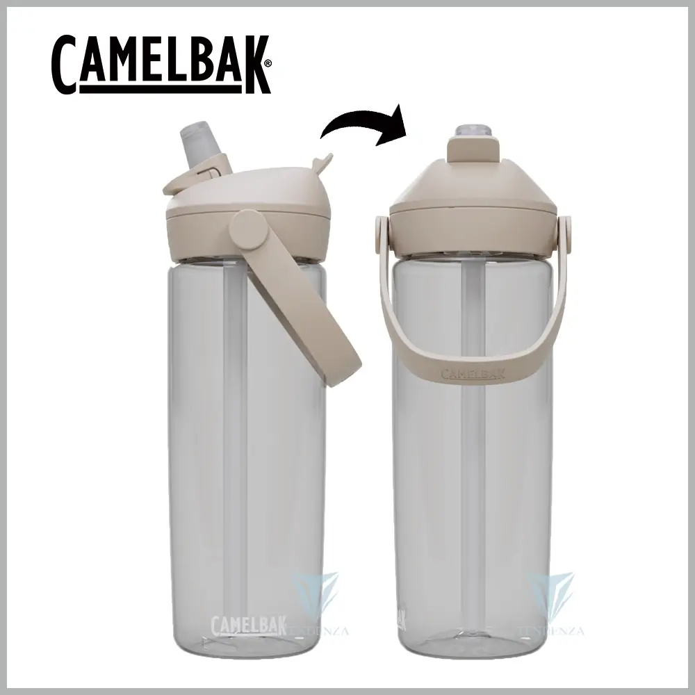 【CamelBak】CB2854102060 600ml Flip Straw多水吸管水瓶RENEW 晶透白