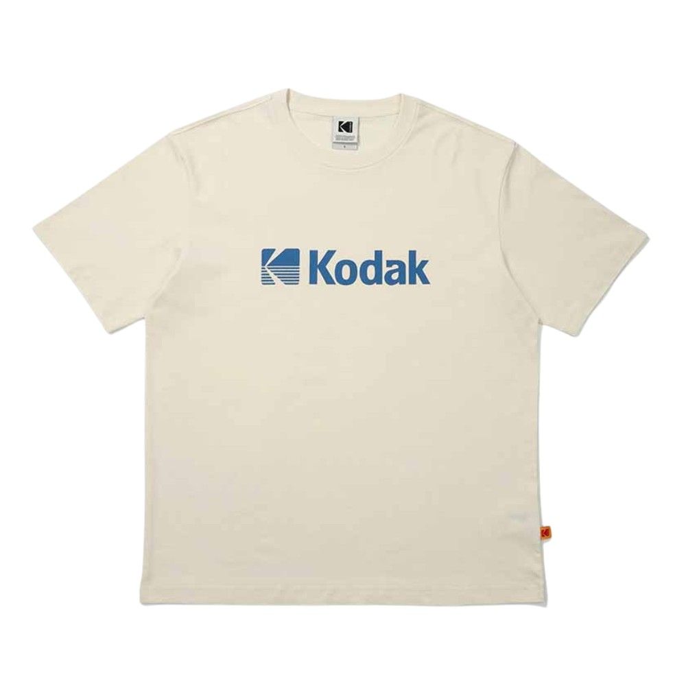 韓國 KODAK 大LOGO印花短袖T恤 象牙白IVORY/ S