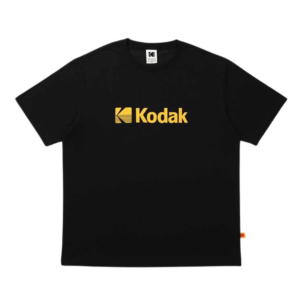 韓國 KODAK 大LOGO印花短袖T恤 黑色BLACK/ M