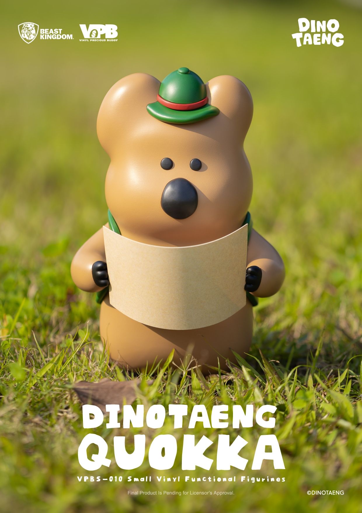 野獸國DINOTAENG QUOKKA小型搪膠儲金公仔/ VPBS-010