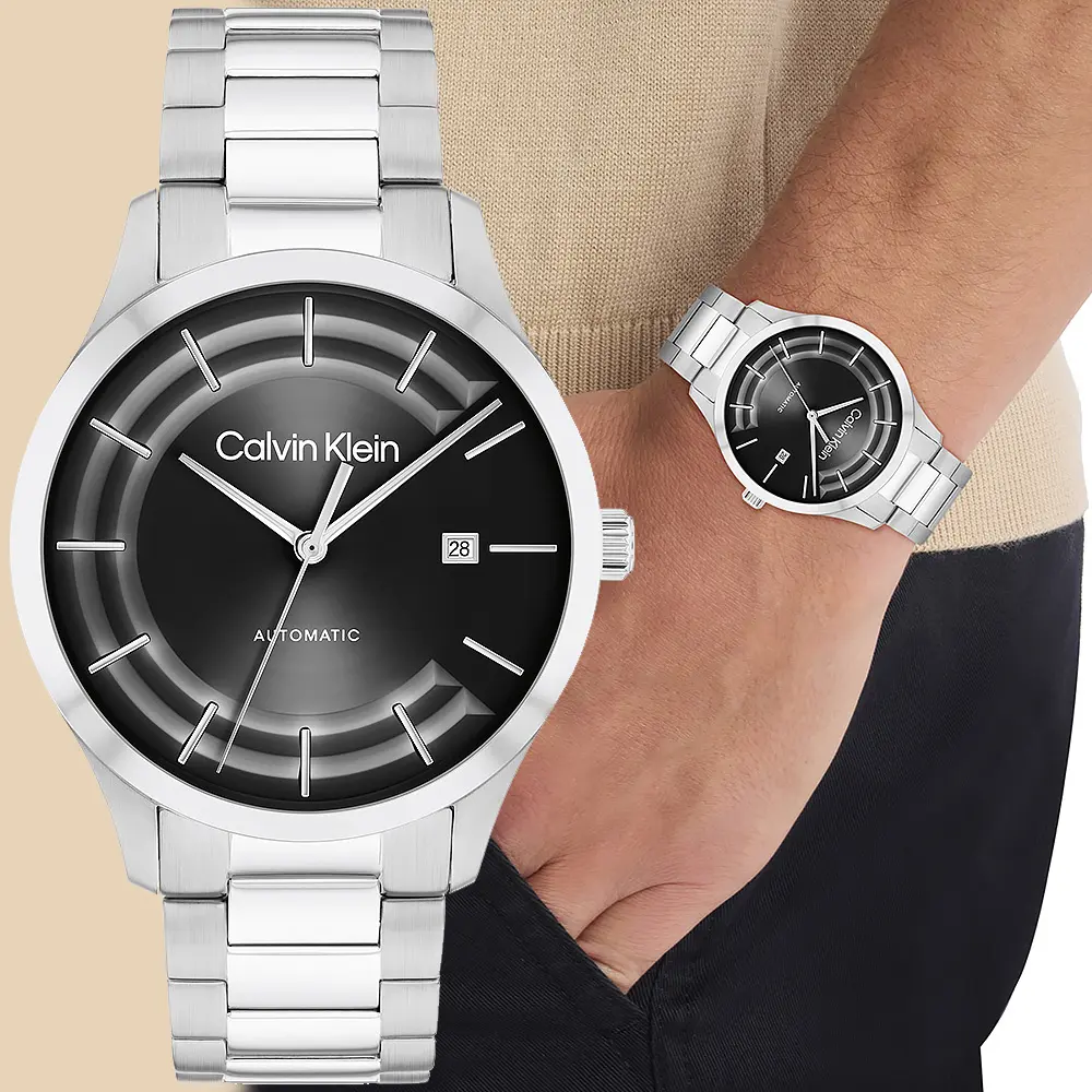 Calvin Klein 凱文克萊 CK Iconic 簡約機械錶-40mm/ 25300021