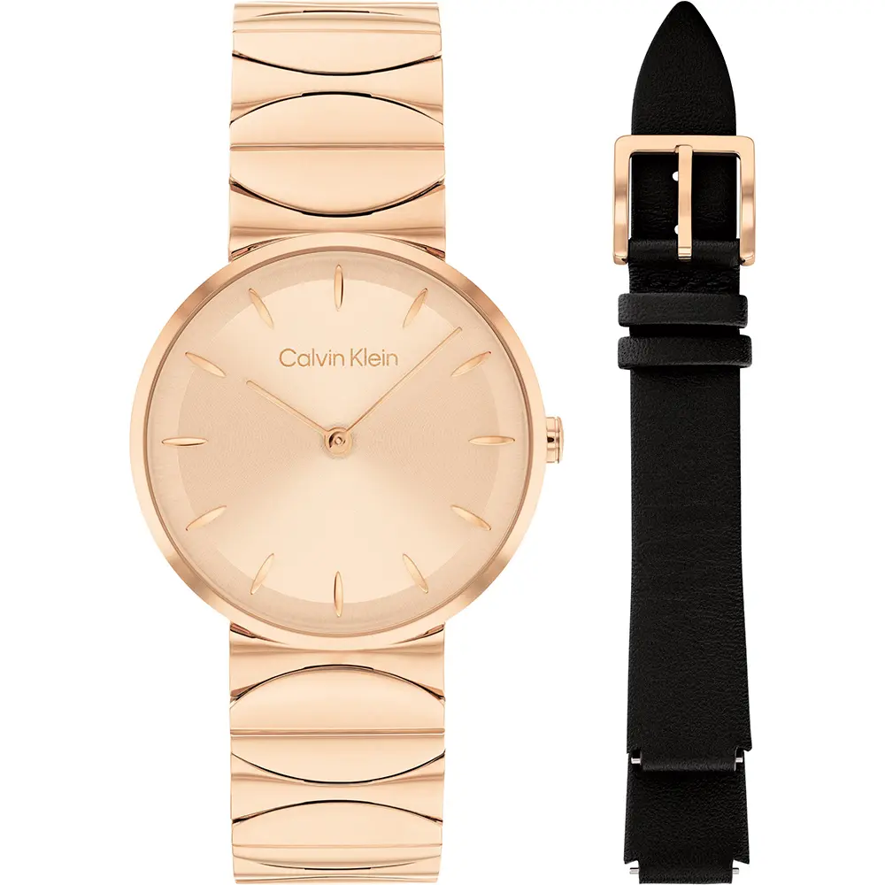 Calvin Klein 凱文克萊 CK Enchant 極簡女錶-30mm 附贈原廠皮錶帶/ 25700001