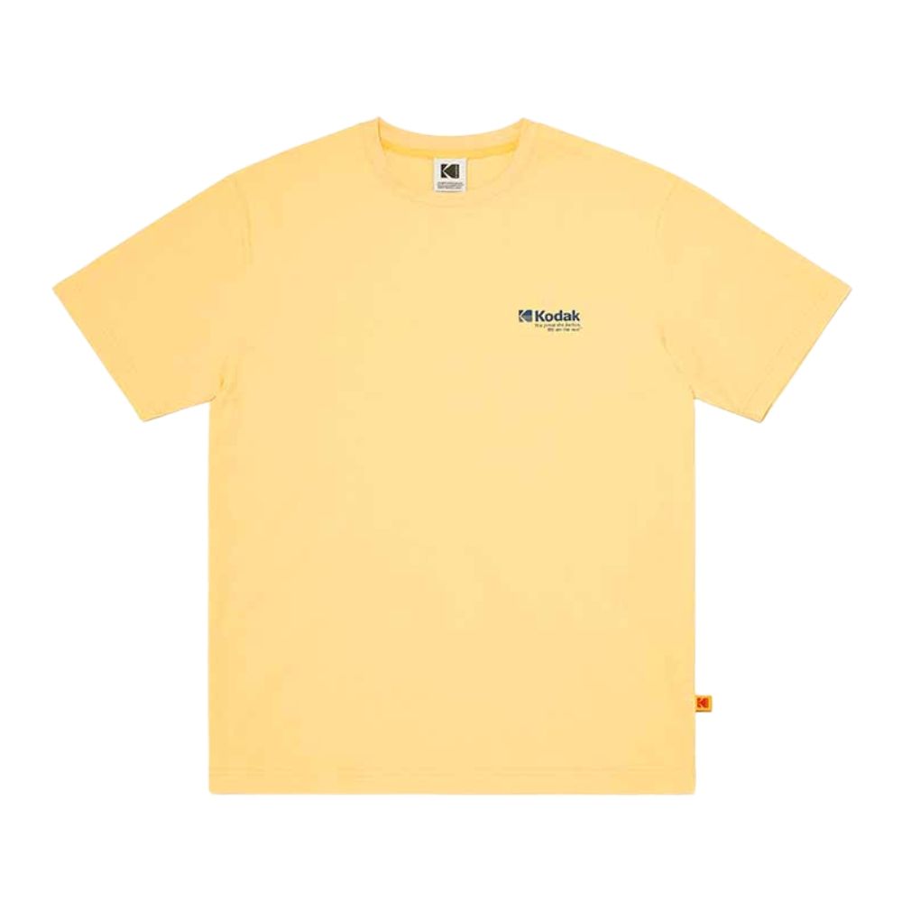 韓國 KODAK 雙面印花涼感短袖T恤 黃色YELLOW/ S
