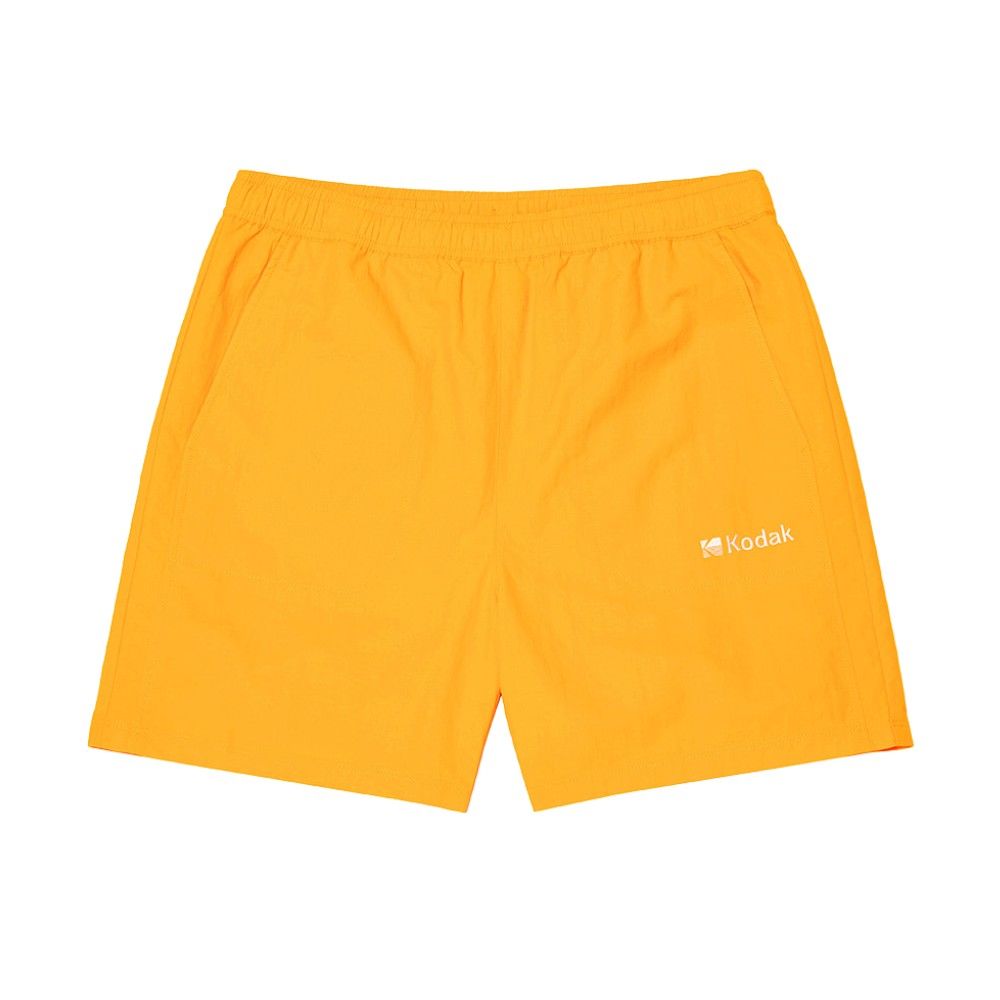 韓國 KODAK 夏日經典配色三分短褲 黃色YELLOW/ M