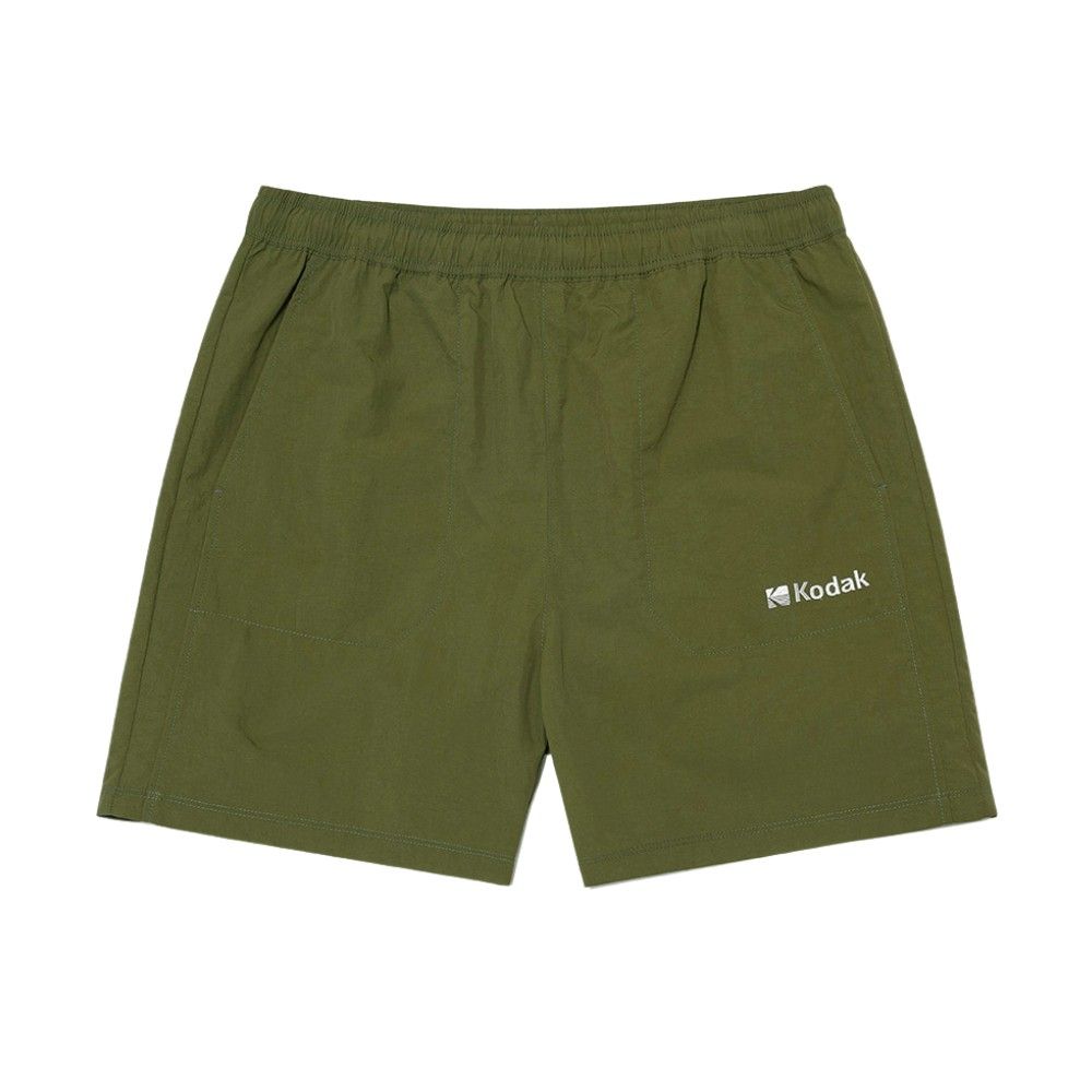 韓國 KODAK 夏日經典配色三分短褲 卡其色KHAKI/ S