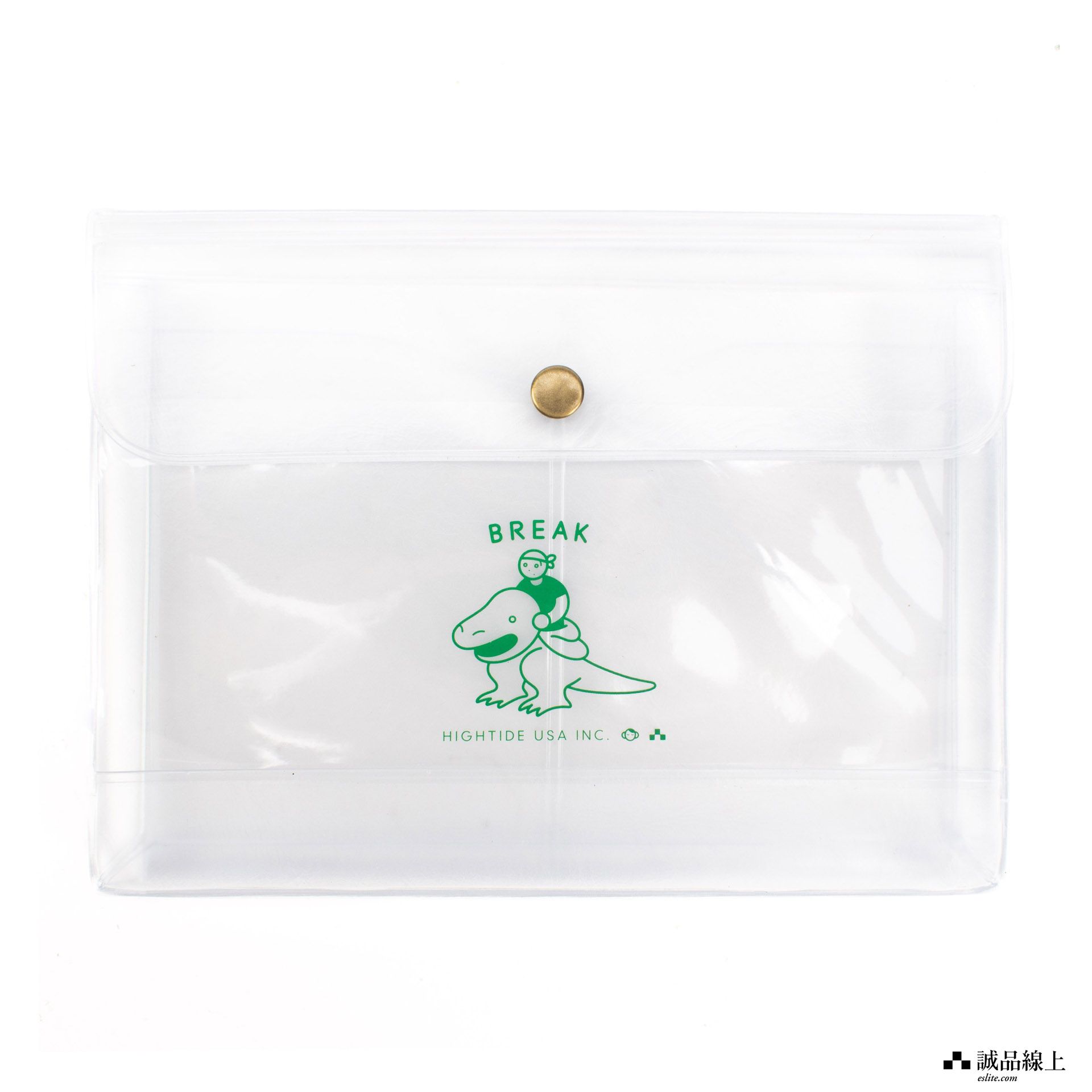 【誠品限定】unpis X HIGHTIDE Nahe防潑水多功能收納袋/ A6/ 透白/ Break